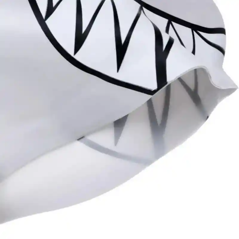 Gorro Niños Pez Natación 100% Silicona Color Gris
