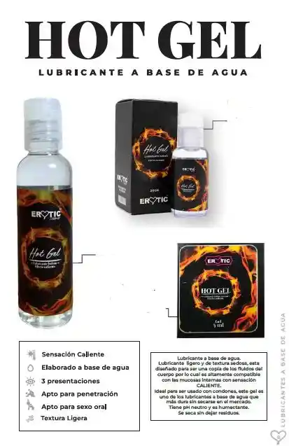 Lubricante Hot Gel 30 Ml