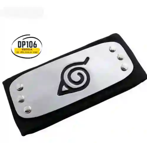 Bandana Naruto Aldea Anime Cosplay Konoha Plateado Disfraz