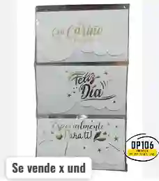 Sobre De Lluvia De Sobre Blanco Con Mensaje