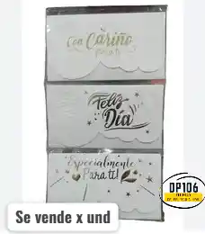 Sobre De Lluvia De Sobre Blanco Con Mensaje