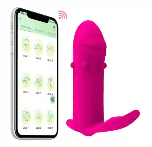 Vibrador Lía Estimulador Femenino Doble Punto G Y Clitoris Manejo Por App A Distancia Recargable Consolador