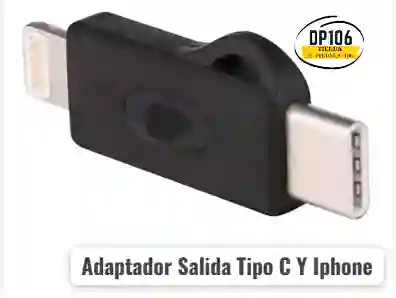 Adaptador Salida Tipo C Y Iphone