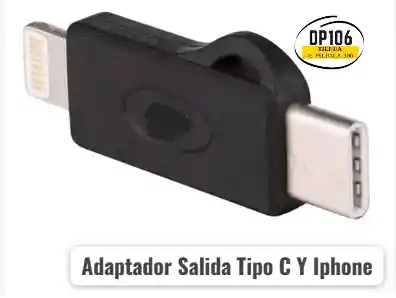 Adaptador Salida Tipo C Y Iphone