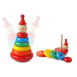 Juguete Didactico Madera Torre Apilable Payaso