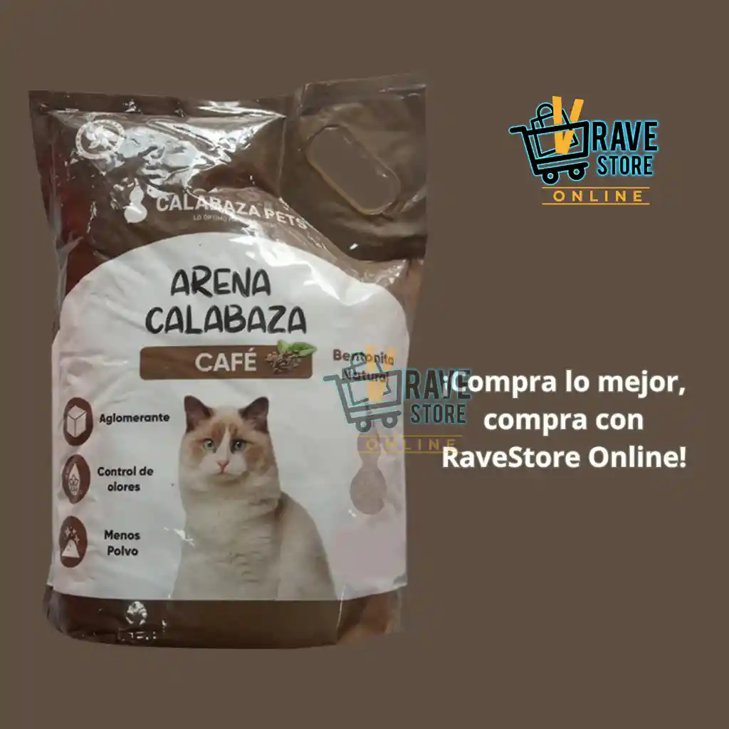 Calabaza Pets Arena Para Gatos Aroma Café