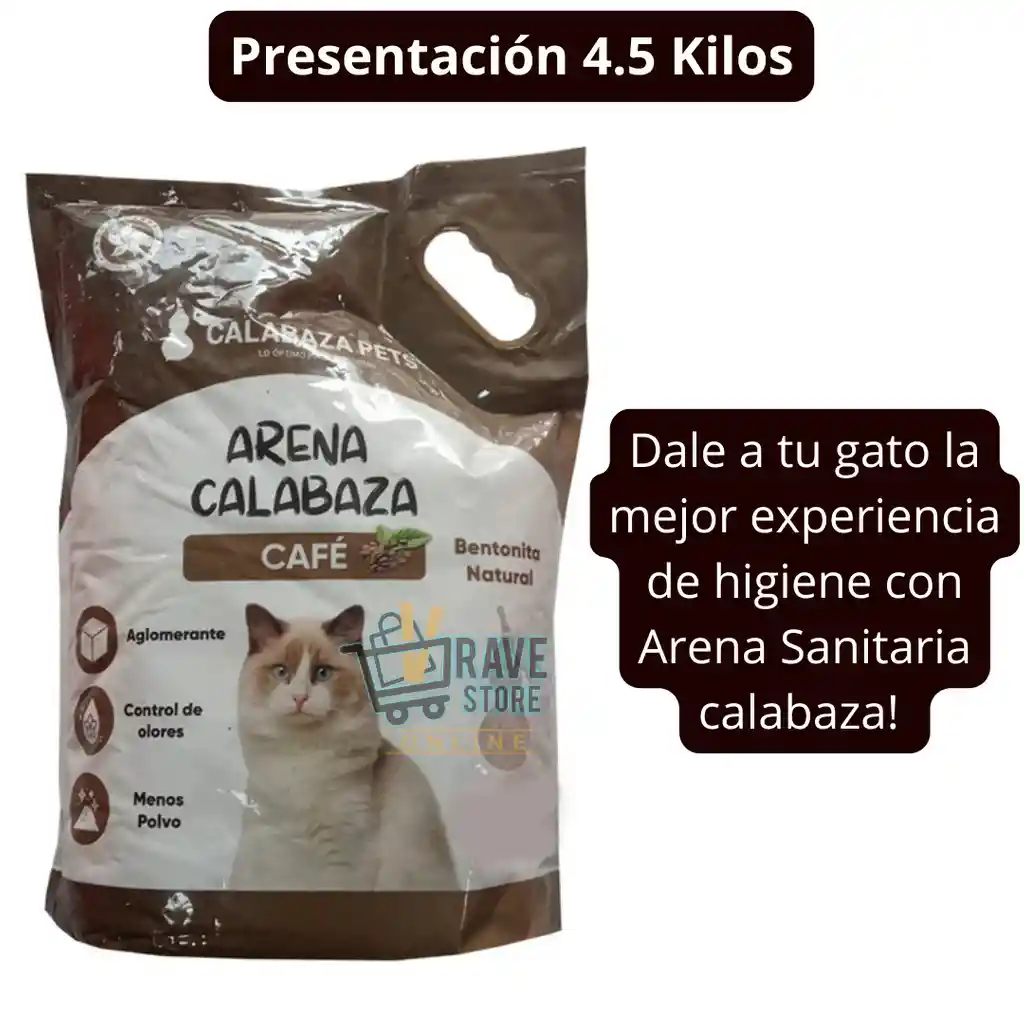 Calabaza Pets Arena Para Gatos Aroma Café
