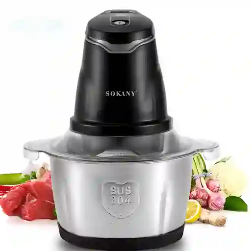 Procesador De Alimentos Picadora Eléctrica 400w 2.0l Sokany