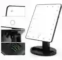 Espejo Tocador Cuadrado Xr-1609-16 Con Diseño Moderno Y Luz Led