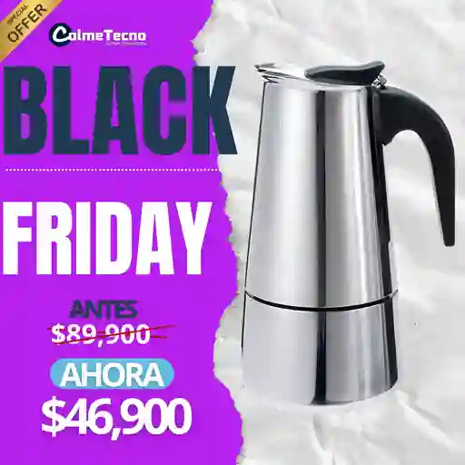 Cafetera Italiana Espresso Maker Acero Quirurgico 9 Tazas