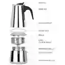 Cafetera Italiana Espresso Maker Acero Quirurgico 9 Tazas