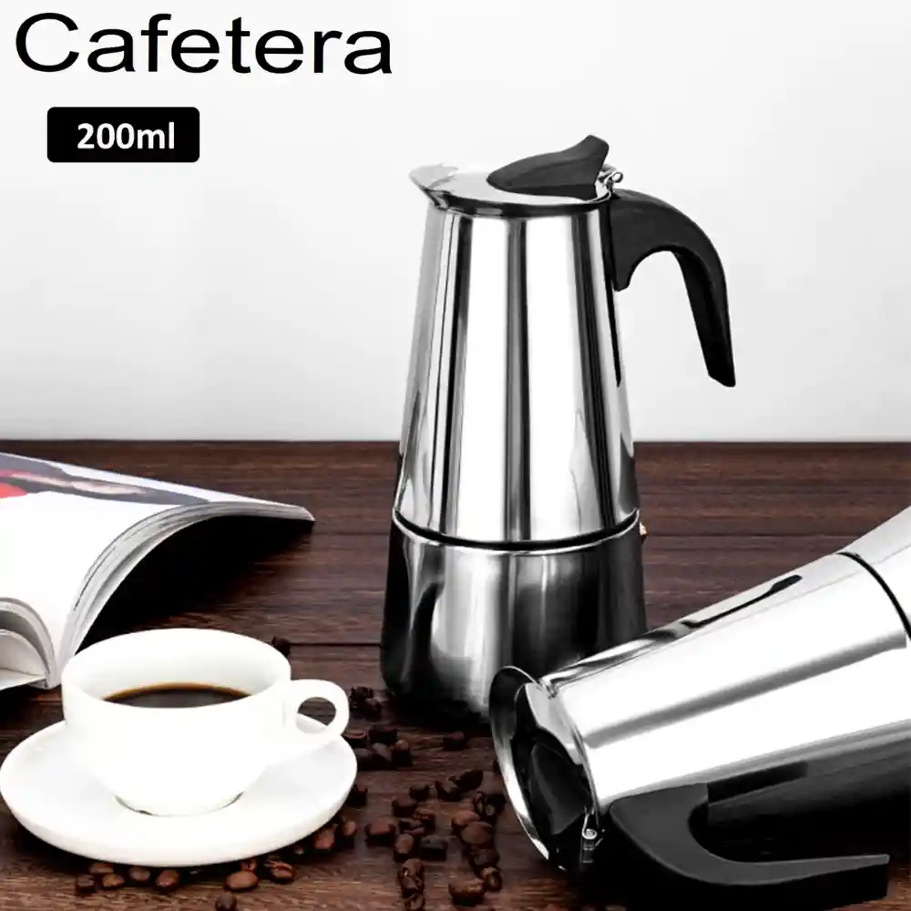 Cafetera Italiana Espresso Maker Acero Quirurgico 9 Tazas