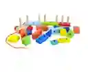 Juego Didáctico Tren De Bloques De Madera Para Niños