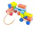 Juego Didáctico Tren De Bloques De Madera Para Niños
