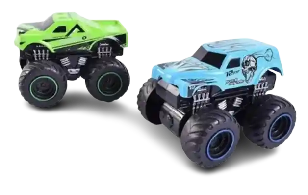Carros Monster Metalico Tipo Hotwheels X 3 Und