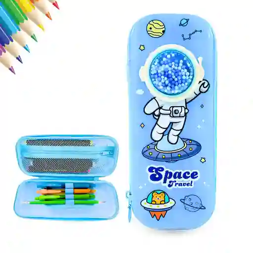 Cartuchera Escolar Infantil Astronauta Niños Space Travel