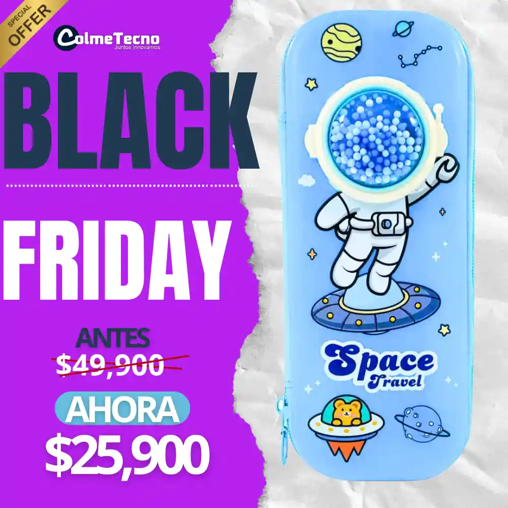 Cartuchera Escolar Infantil Astronauta Niños Space Travel