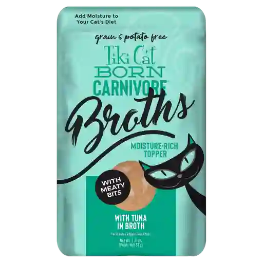 Pouch Tiki Cat Broth - Atun En Caldo 37 Gr