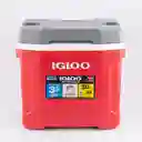 Nevera Camping Igloo Latitud Rodillo 46x18x34cm Rojo 30 Lt
