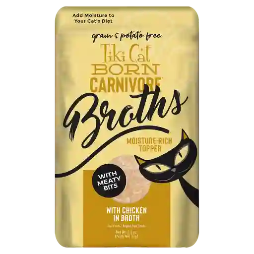 Pouch Tiki Cat Broth - Pollo En Caldo 37 Gr