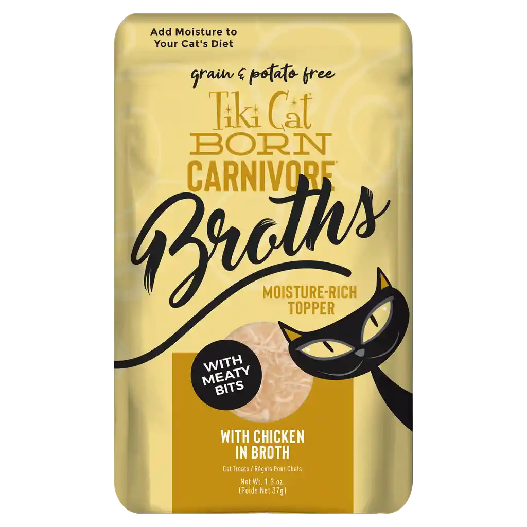 Pouch Tiki Cat Broth - Pollo En Caldo 37 Gr