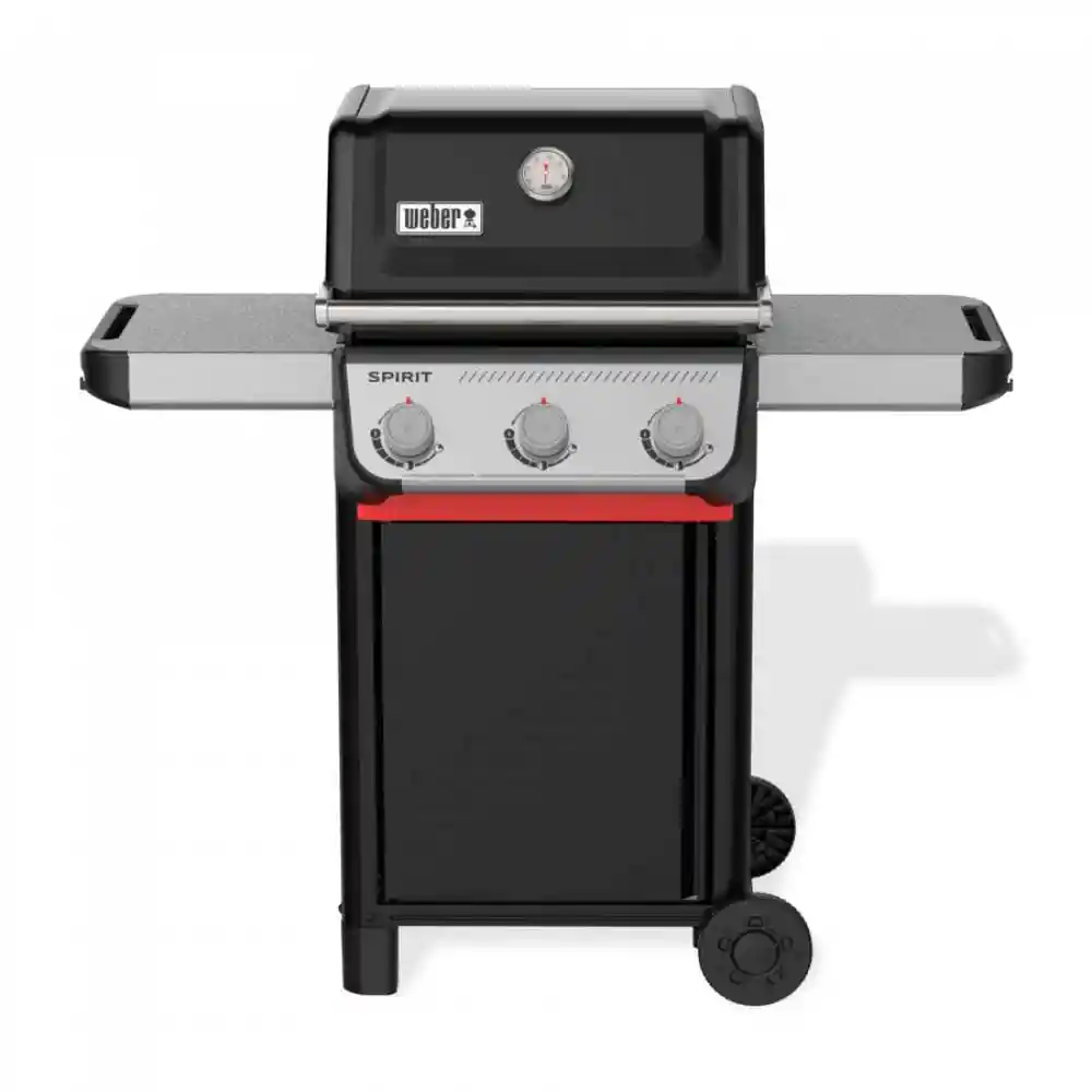 Asador A Gas Weber Spirit E310 3 Quemad 122x117x67cm Negro Acero