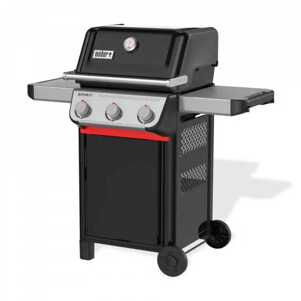 Asador A Gas Weber Spirit E310 3 Quemad 122x117x67cm Negro Acero