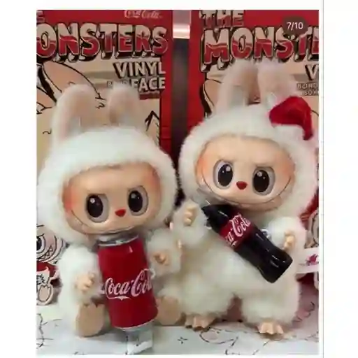 Pop Mart Labubu The Monsters Coca Cola Series Happy Factor Vinyl Plush Figure