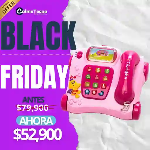 Teléfono Didáctico Juguete De Desarrollo Para Bebés 3 Años
