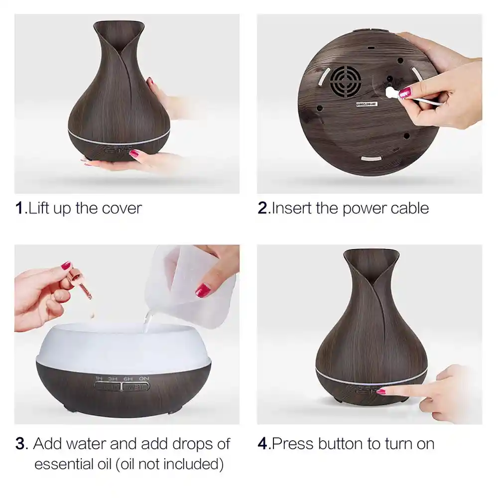 Humidificador Difusor De Aromas 300ml + Control