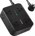 Extension Electrica Enchufe Plano Protector Sobretension