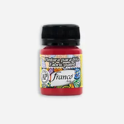 Pintura Para Tela Resistente Al Lavado 30 Cc Rojo Navidad