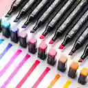 Set Profesional De Marcadores Plumones Doble Punta 48 Piezas