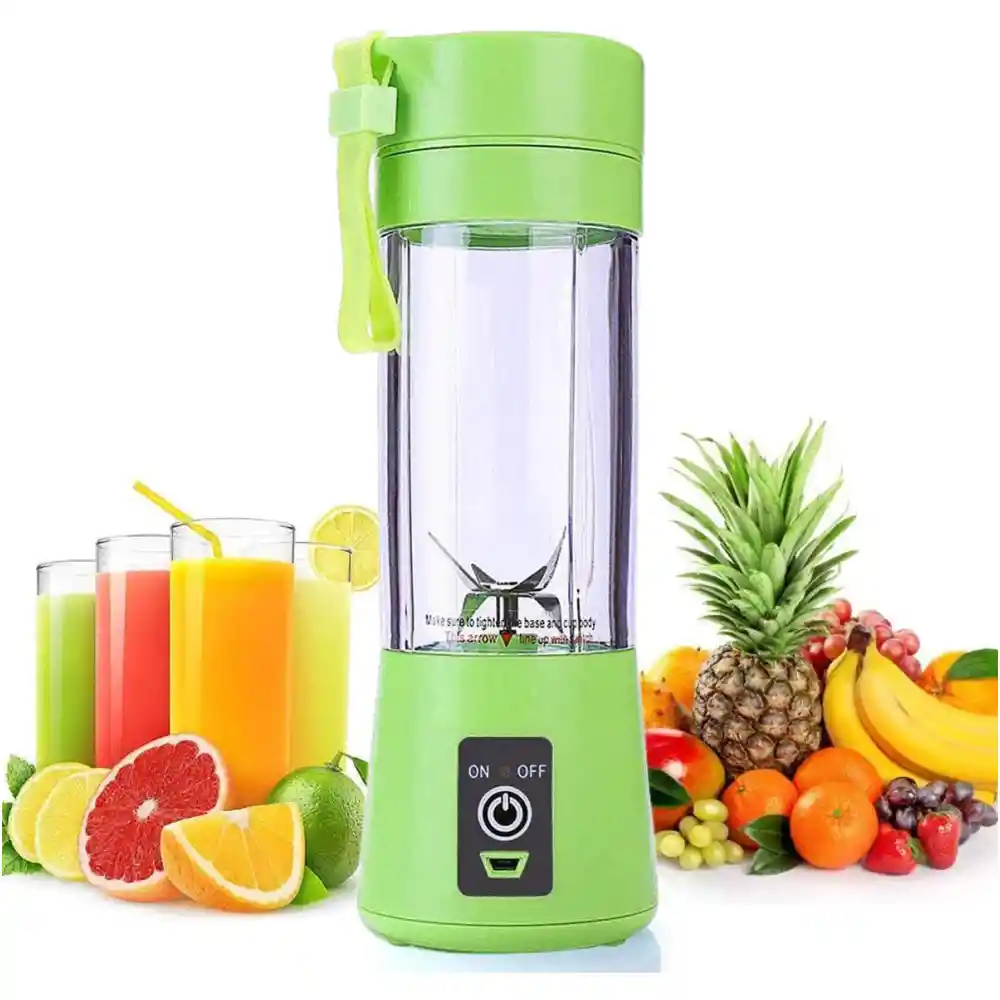 Licuadora Batidora Personal Recargable Juice Blender - Verde