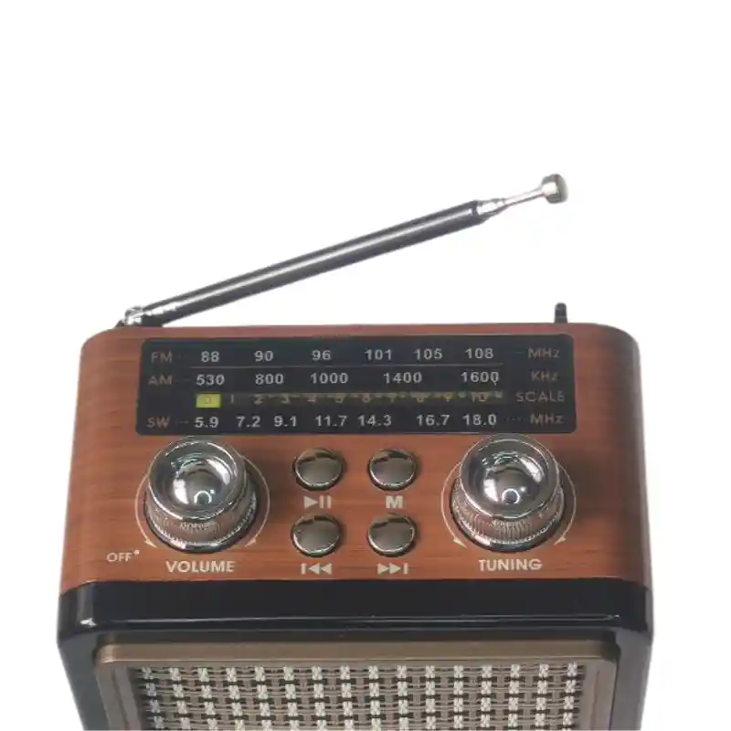 Radio Clásico Retro Nano-tec Nt-r1250 – Multibanda Am/fm/sw Con Reproductor Multimedia