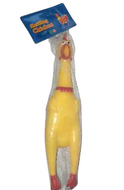 Juguete Para Perro Pollo Chillon Hule Goma Grande