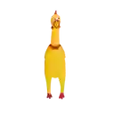 Juguete Para Perro Pollo Chillon Hule Goma Grande
