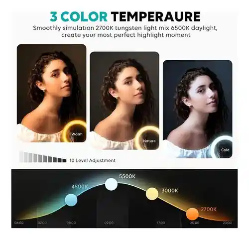 Luz Led Portátil Multicolor Rgb W80 Con Imán Para Celular