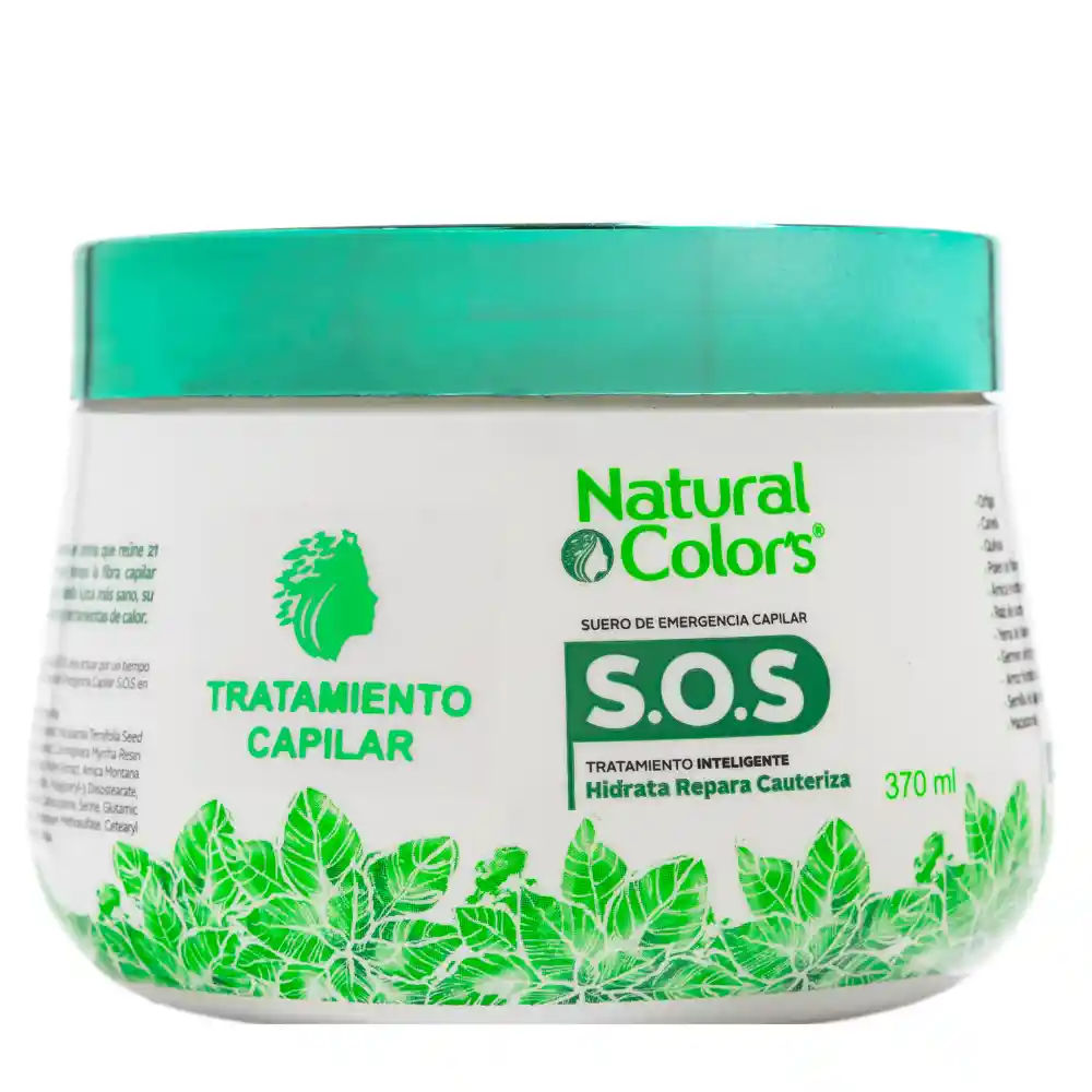 Natural Color Tratamiento Sos Rescate Reparación Intensiva Para Cabello Muy Dañado 370ml