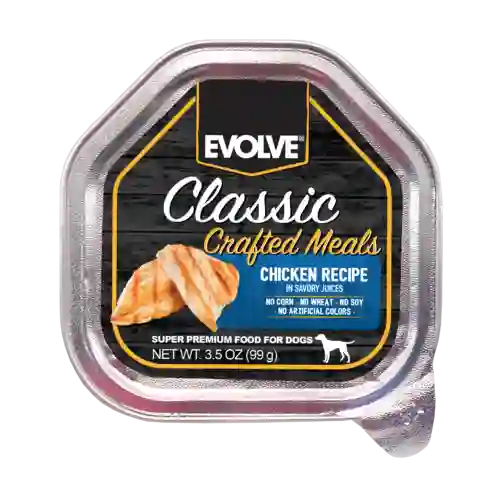 Evolve Dog Classic Bandeja - Pollo 99 Gr