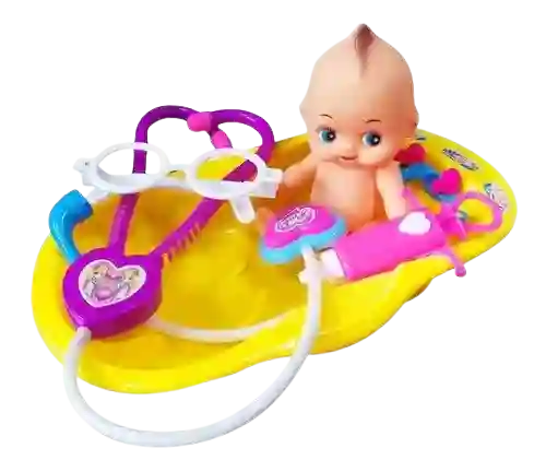 Juguete Bebe Para Bañar Con Tina