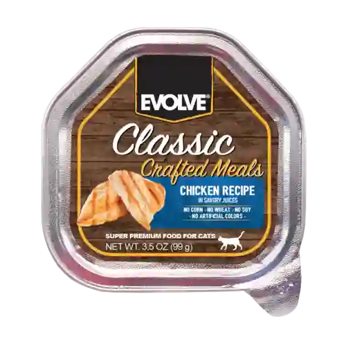 Evolve Cat Classic Bandeja - Pollo 99 Gr