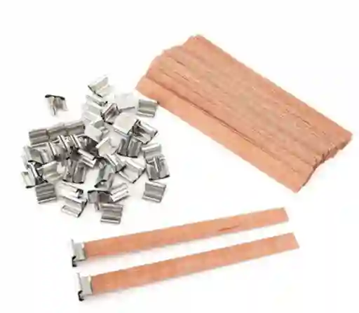 Pabilo O Mecha De Madera Para Velas X 12 Unidades
