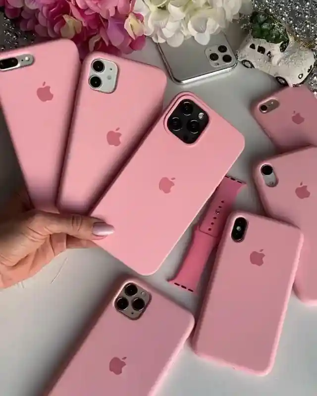 Silicone Case Iphone 13 Pro Max - Rosado