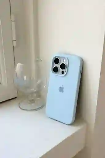 Silicone Case Iphone 13 Pro Max - Azul Cielo