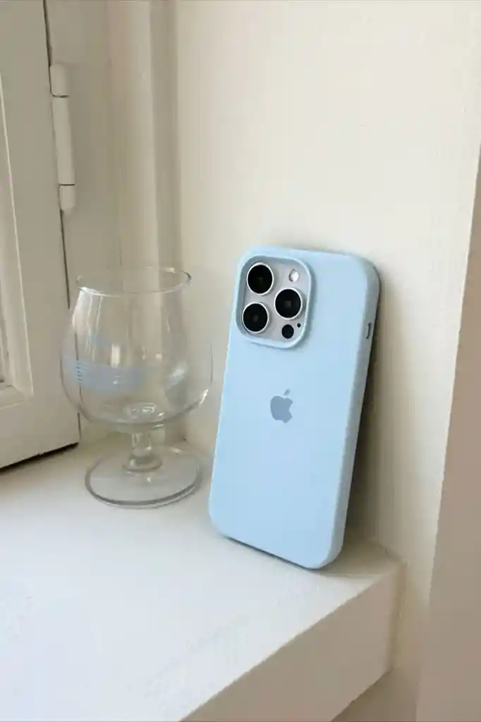 Silicone Case Iphone 13 Pro Max - Azul Cielo