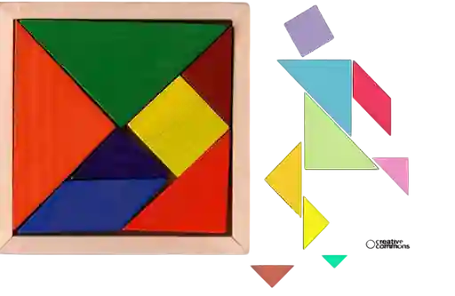 Juguete Didactico Tangram De Madera 14 X 14cm