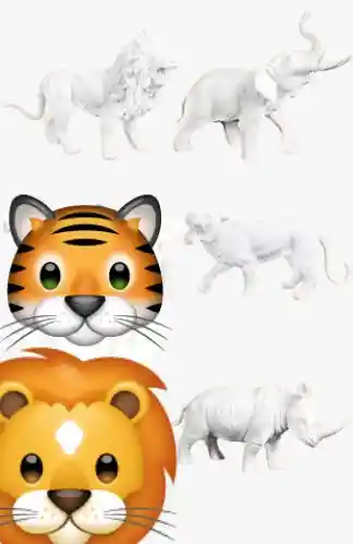 Didactico Juguete Animales Salvajes Para Pintar