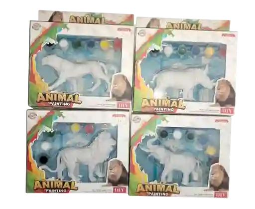 Didactico Juguete Animales Salvajes Para Pintar