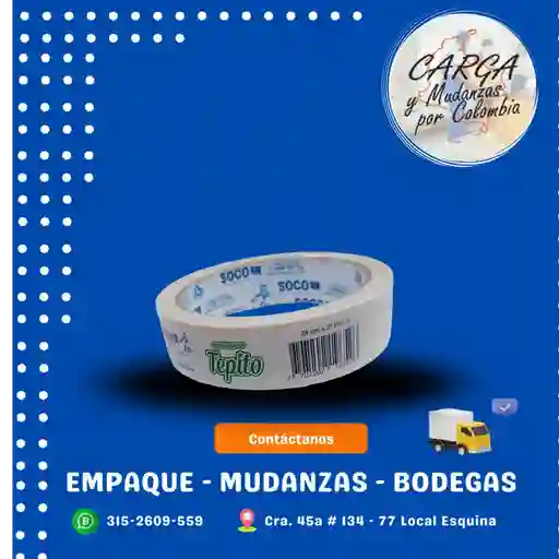 Cinta De Enmascarar De 24mmx20m 1'' Empaque